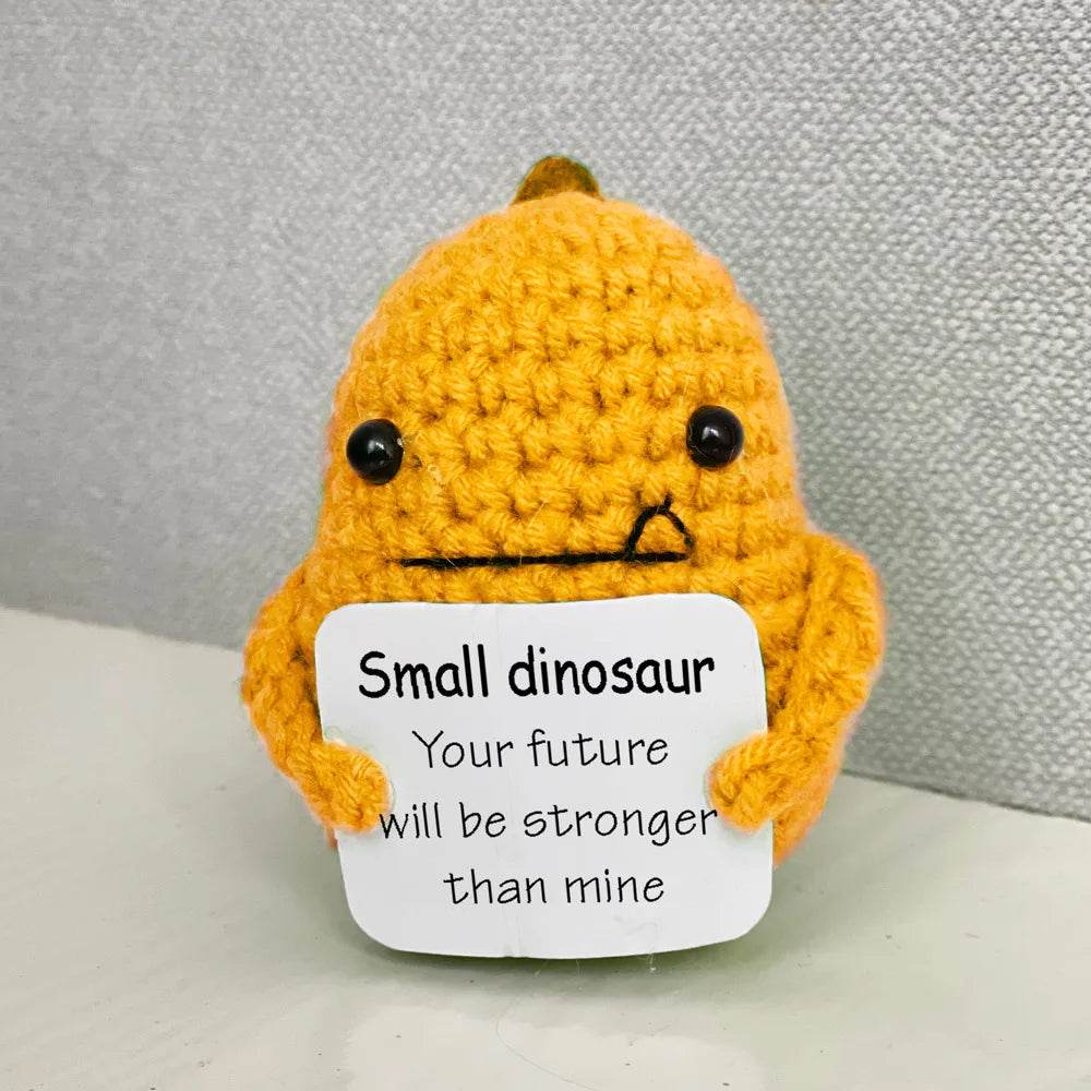 Funny Crochet Positive Energy Egg Doll Home Decor Gift - ToylandEU
