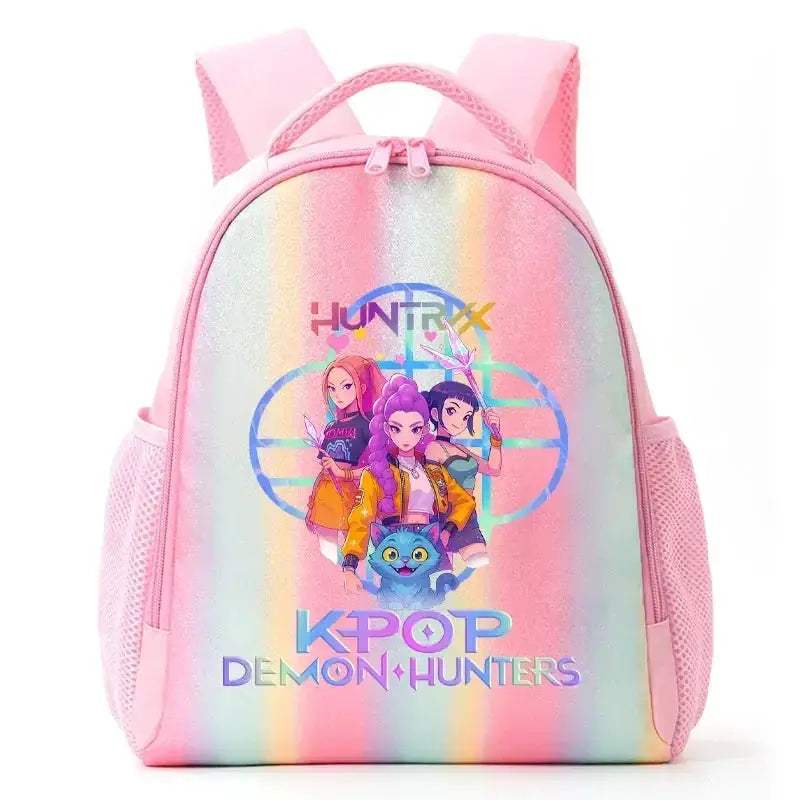 Anime Rainbow Backpack With Demon Hunters Design For Students - ToylandEU
