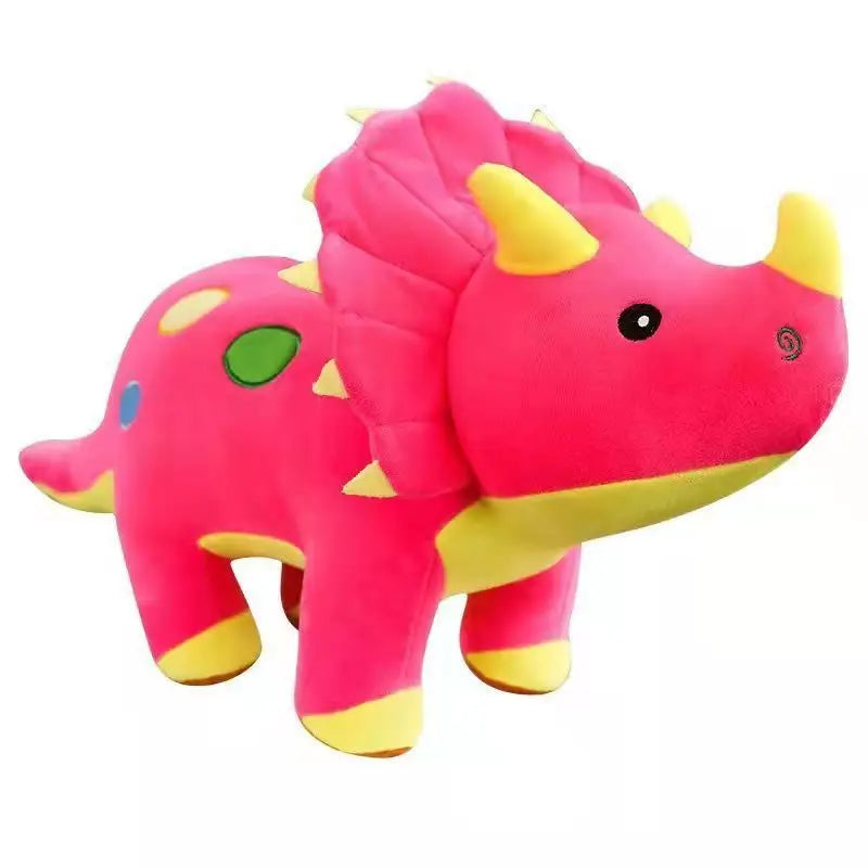 40cm Plush Dinosaur Toy Set Triceratops Stegosaurus Soft