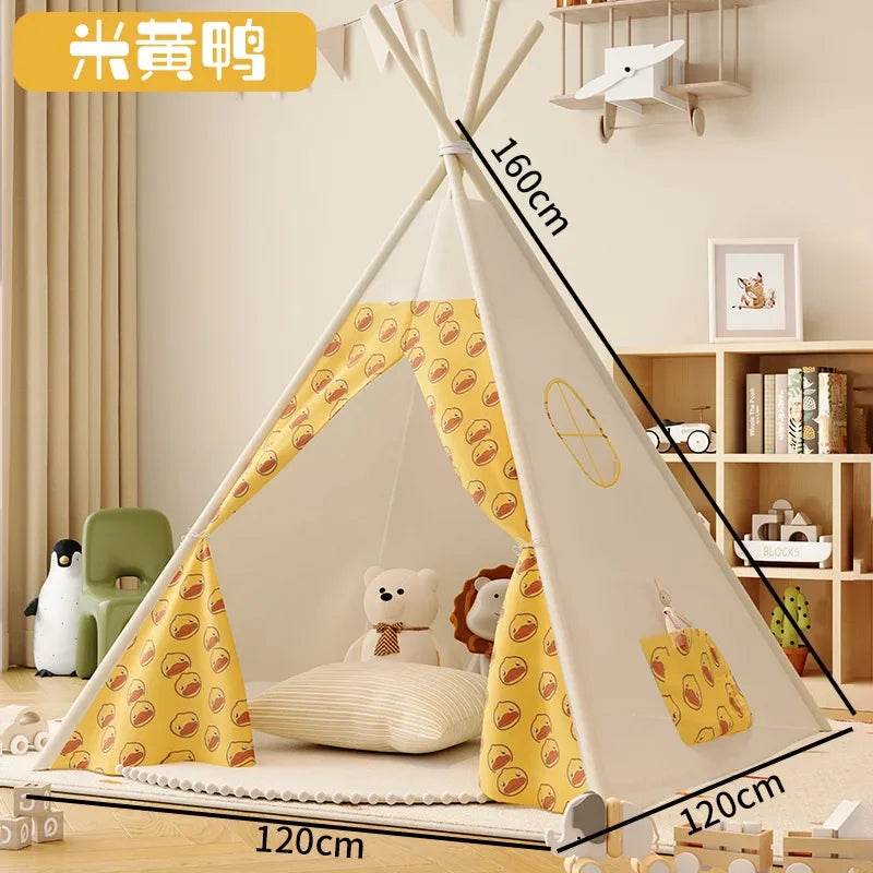 1.35M Kids Play Tent House Portable Tipi Teepee Castle - ToylandEU