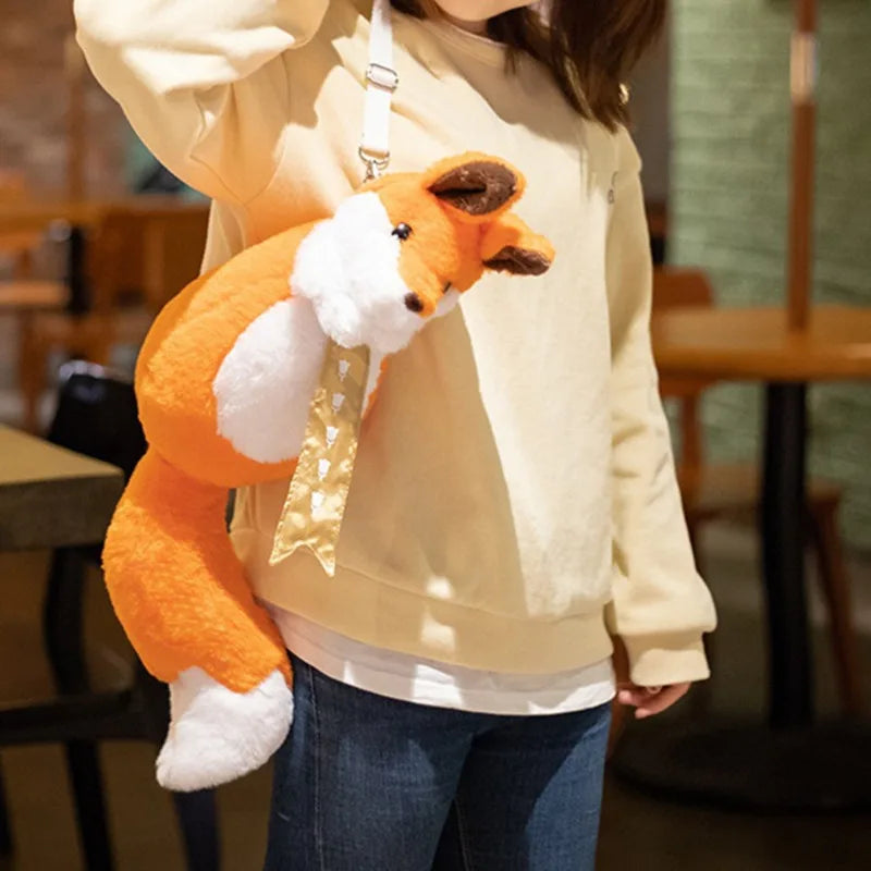 Cute Little Fox Plush Backpack for Kindergarten and Role Play - ToylandEU