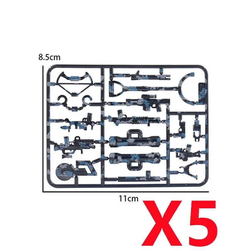 Premium Building Blocks Set Camouflage Military Equipment With Roadblock And Aircraft Parts For Kids - ToylandEU
