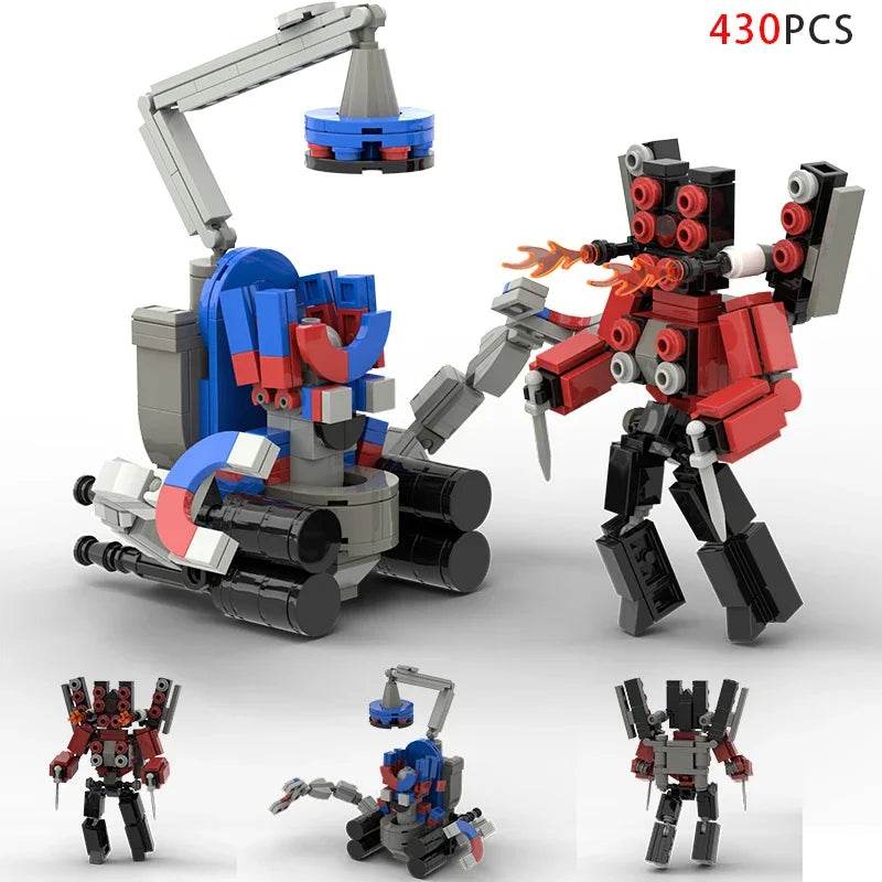 High Quality Building Block Set with Moc Skibidi Toilet Characters for Kids and Collectors - ToylandEU