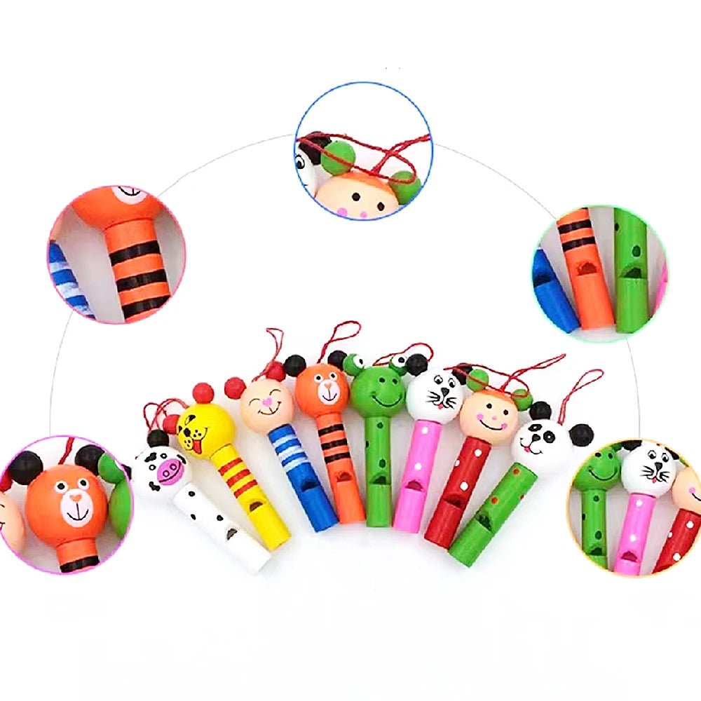 Wooden Animal Whistle Toys Set - Mini Musical Instruments Set of 1/5/8/30 Pieces ToylandEU.com Toyland EU