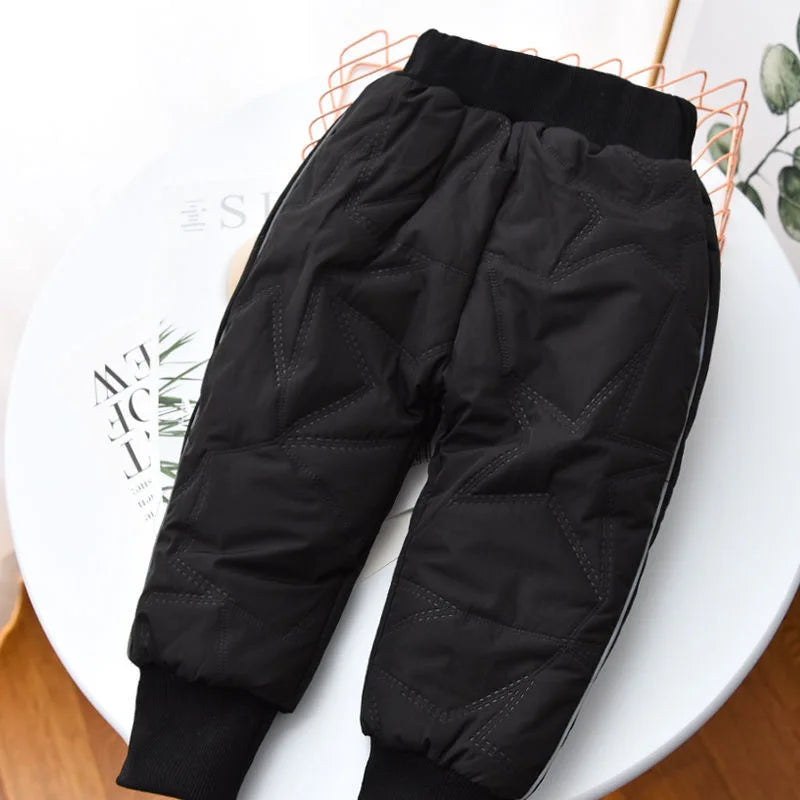 Kids Ski Pants | Waterproof Winter Fleece | Elastic Waist | Unisex Youth