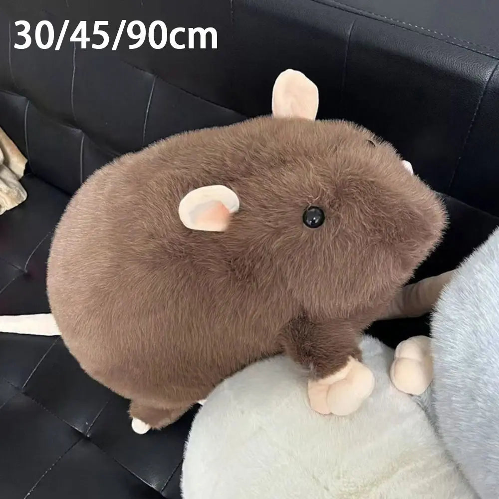 Oversized Flower Branch Mouse Plush Toy For Gift Cute