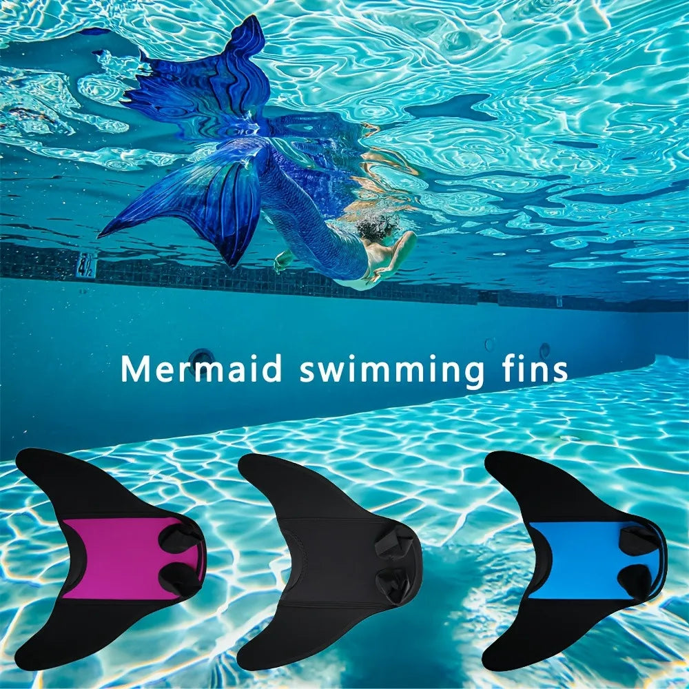 Kids Mermaid Monofin Ultra Comfortable for Faster Glides