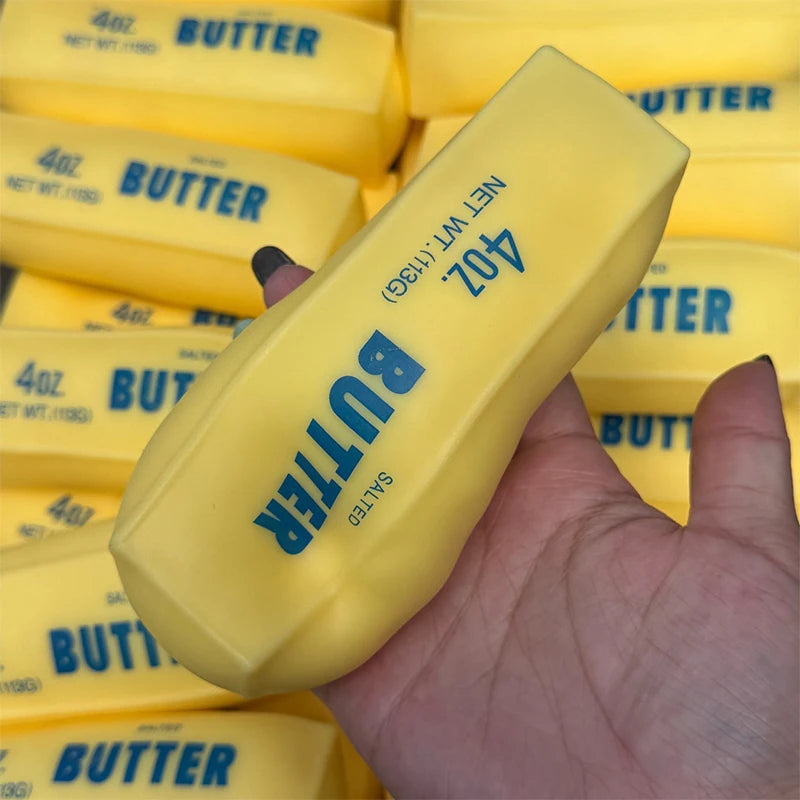 Fidget Toy | Crunchy Butter Fill | Squeezable Stress Relief | Hand Sized