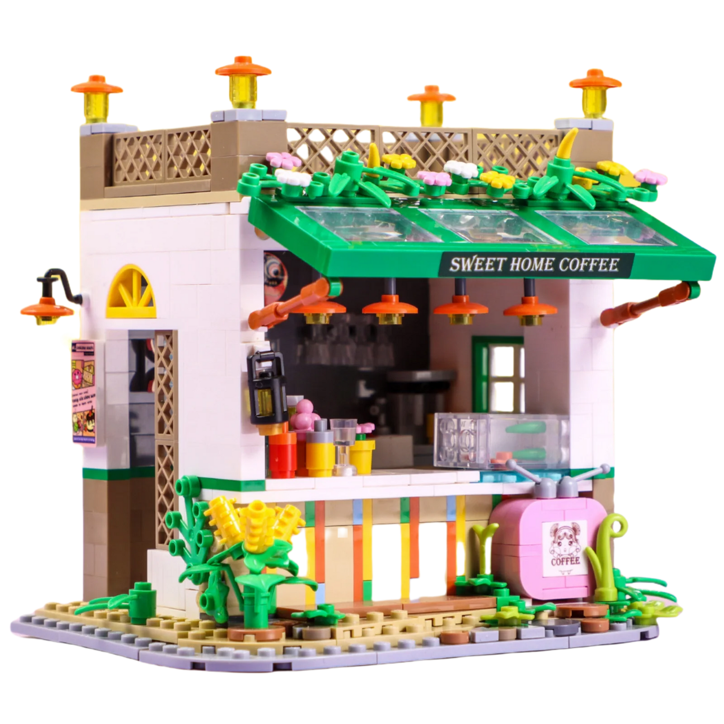 Lego Compatible Blocks | Frozen Ice Castle | Small Blocks | Mini Figure Included