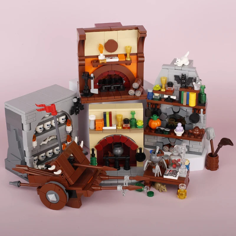 Building Blocks | Compatible With Lego | Medieval Furniture Set | For Kids
