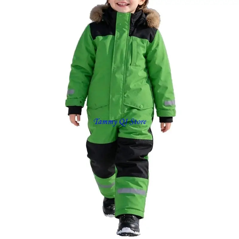 Kids Ski Suit | Waterproof Windproof | Warm Lining Detail | Boys Girls