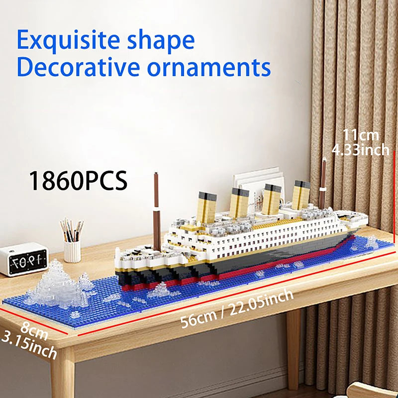 Titanic Cruise Ship 3D Micro Building Blocks Kit