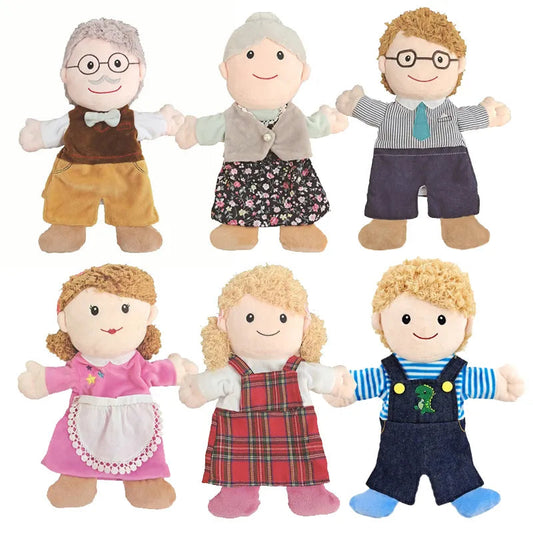 Soft Plush Family Doll Set - 25-33cm - ToylandEU