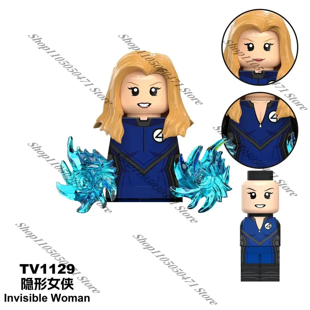Marvel Newest Superhero Mister Fantastic Thing Frenchi assembly character building block toy MINI model brick children's gift - ToylandEU