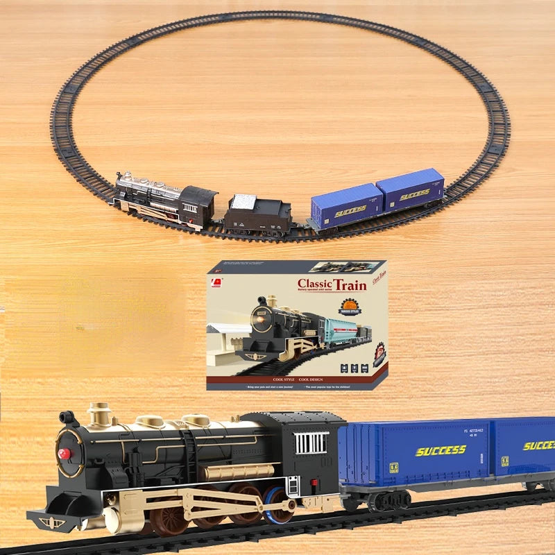 Educational Toy Train Set For Kids Christmas Railway Model