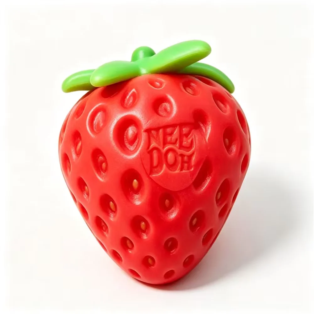Fruit Stress Ball | Squishy Soft Rubber | Banana Strawberry Orange