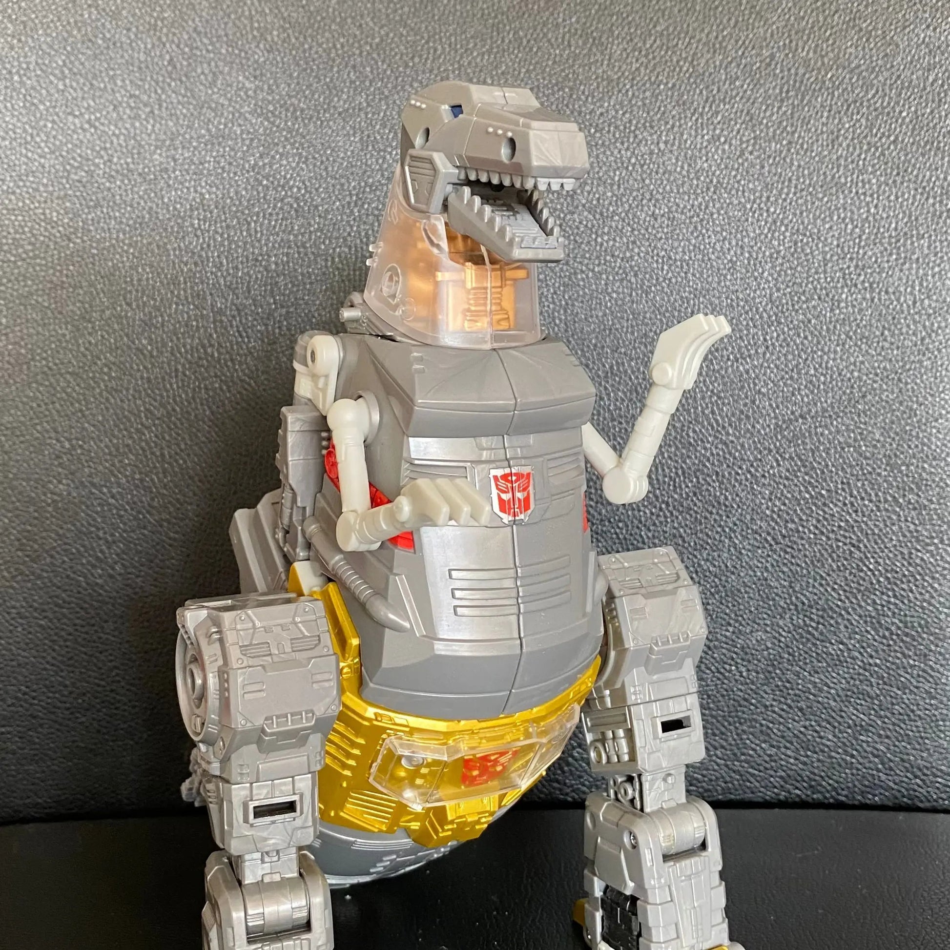 Transparent Upgrade Kit for SS86 Grimlock adaptable with Neck, Chest, Arm, and Head Stickers - ToylandEU