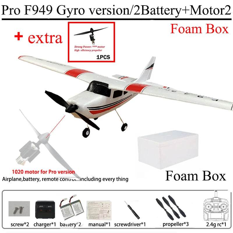 WLtoys F949 2.4G 3D6G 3Ch RC Airplane Gyroscope RTF Upgrade - ToylandEU