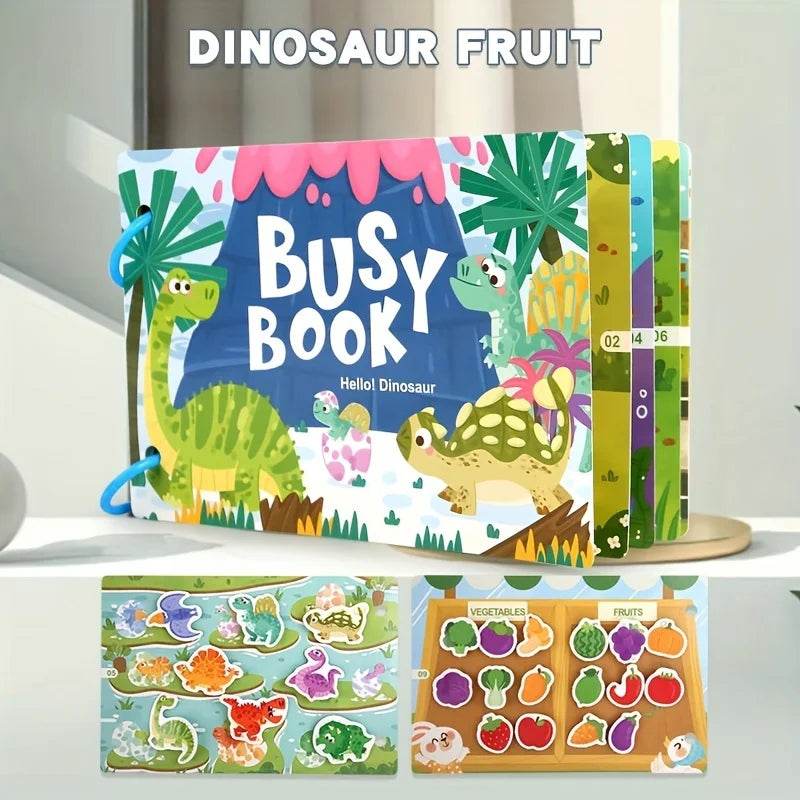 Montessori Baby Busy Book Quiet Book Toys for Children Paste Early Learning Education Toy Children Montessori Toy Matching Game - ToylandEU