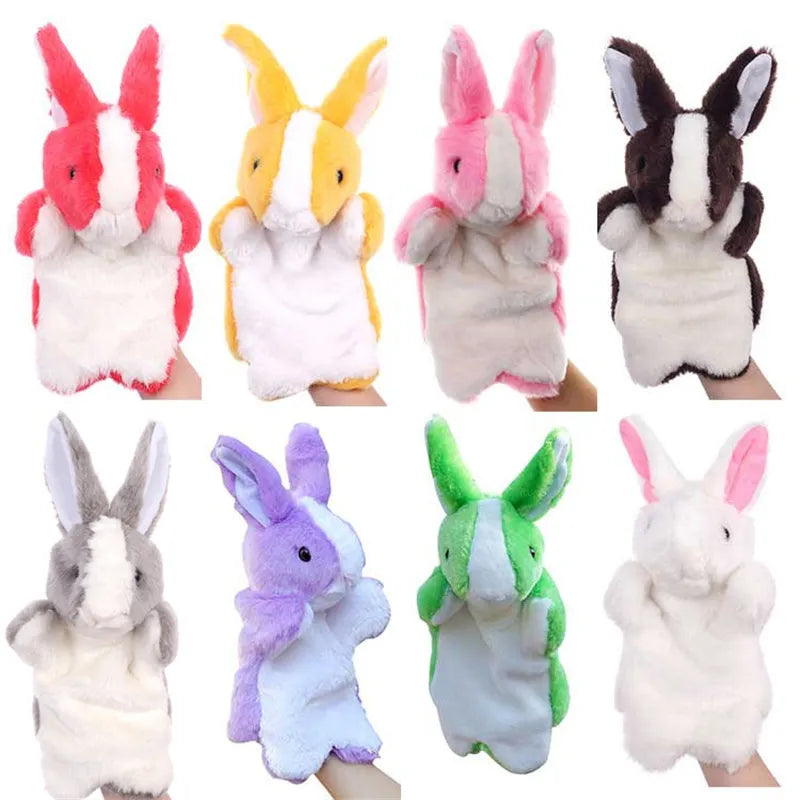 Easter Bunny Hand Puppet with Plush Material for Kids Educational Toy