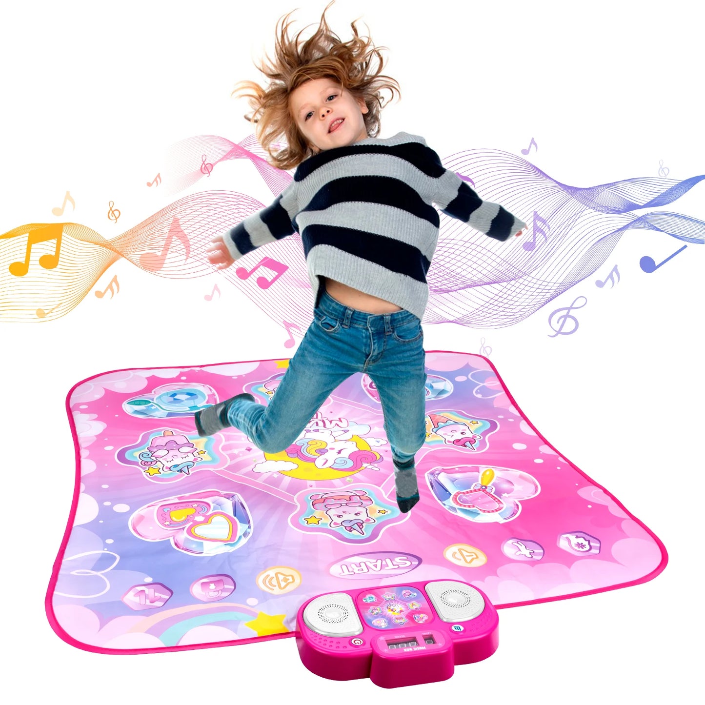 Music Play Mat With Lights Keyboard For Kids Educational