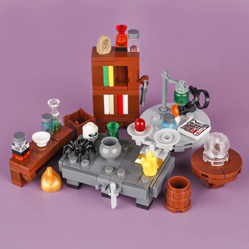 Building Blocks | Compatible With Lego | Medieval Furniture Set | For Kids
