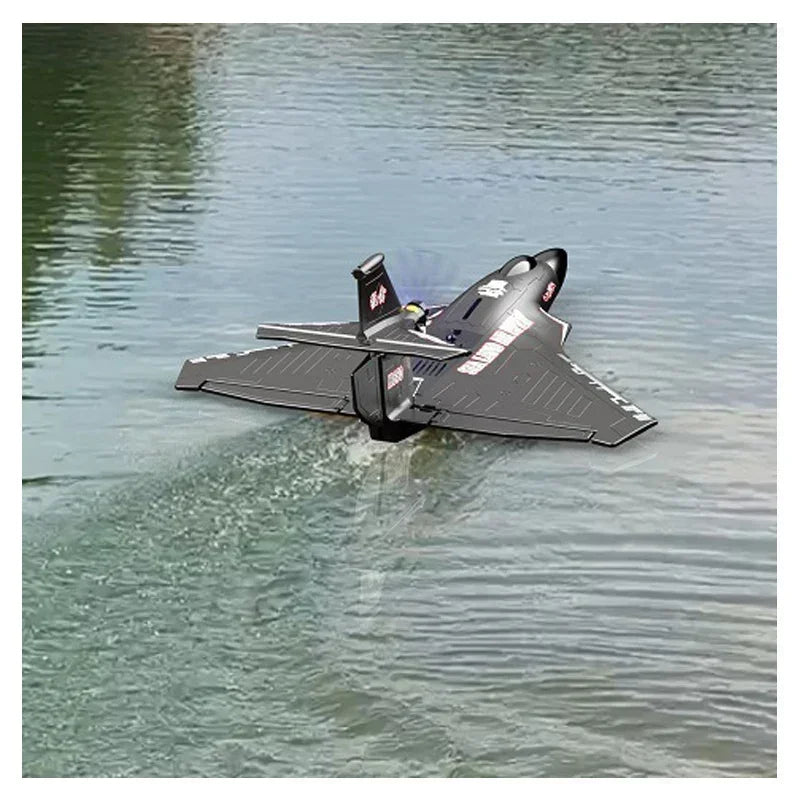 RC Lightweight and Crash-Resistant Raptor H650 All-Terrain Remote-Controlled Aircraft for Water, Land, and Air Fun