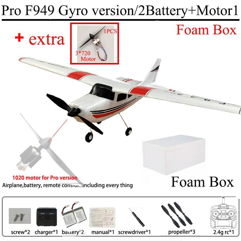 WLtoys F949 2.4G 3D6G 3Ch RC Airplane Gyroscope RTF Upgrade - ToylandEU