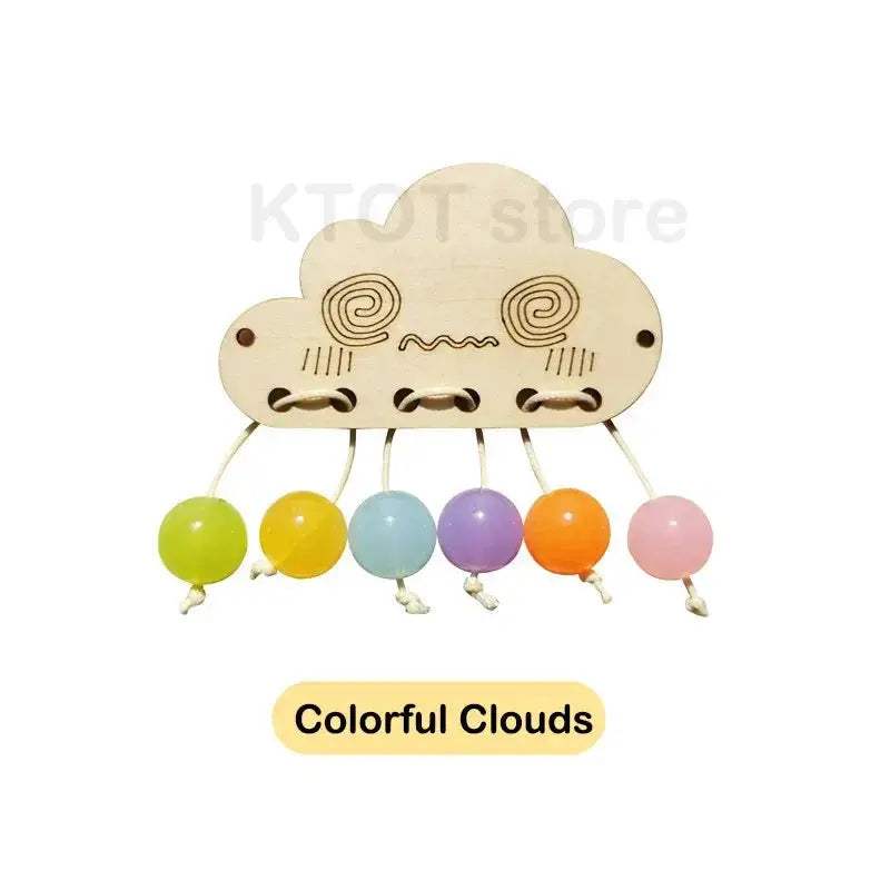 Montessori Busy Board Wooden Toy For Infant Skill Development - ToylandEU