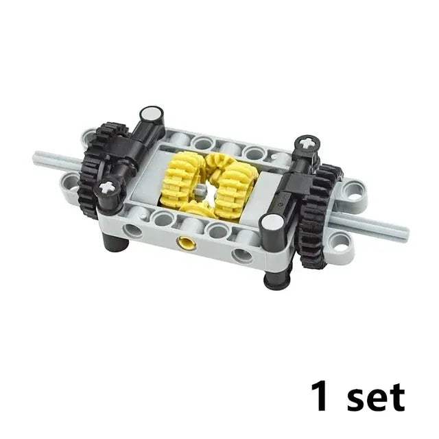 MOC Technical Tire Wheel Cross Hole Set Motorcycle Car Truck Wheels 44309 92402 32019 54120 11957 Construction Building Block - ToylandEU