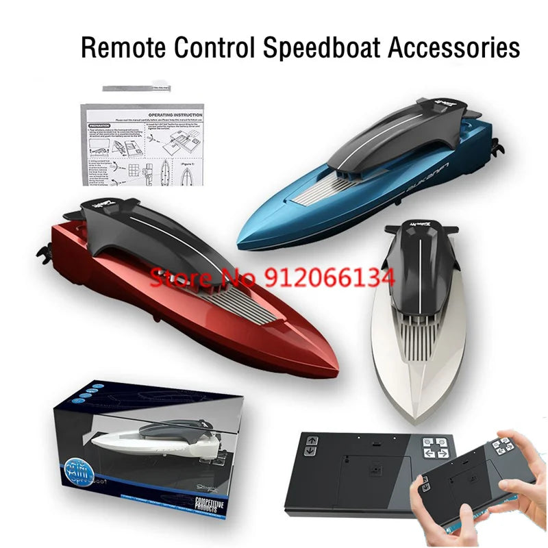 Mini Remote Control Speedboat for Multi-Player Competition with 2.4G Waterproof Technology