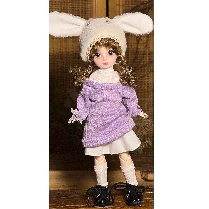 30cm Dolls For Girl Dolls 1/6 Starry Grey Blue Eyes Fashion - ToylandEU