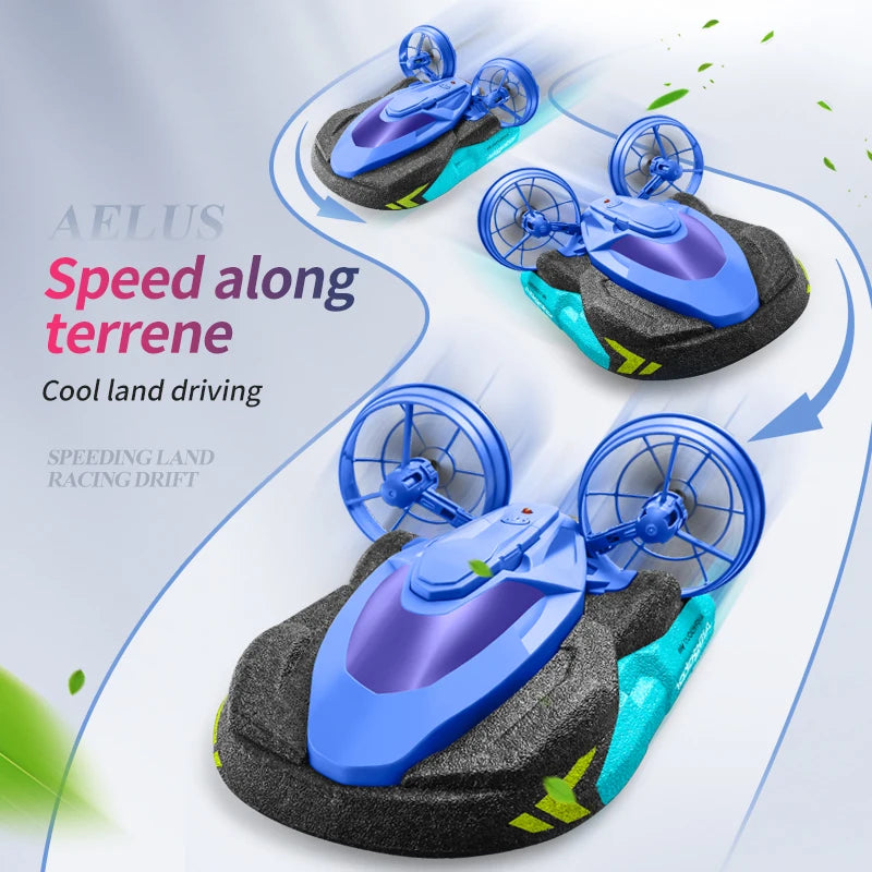 Amphibious RC Boat | 2.4GHz 4 Channel | Water And Land 2 In 1 | One Size