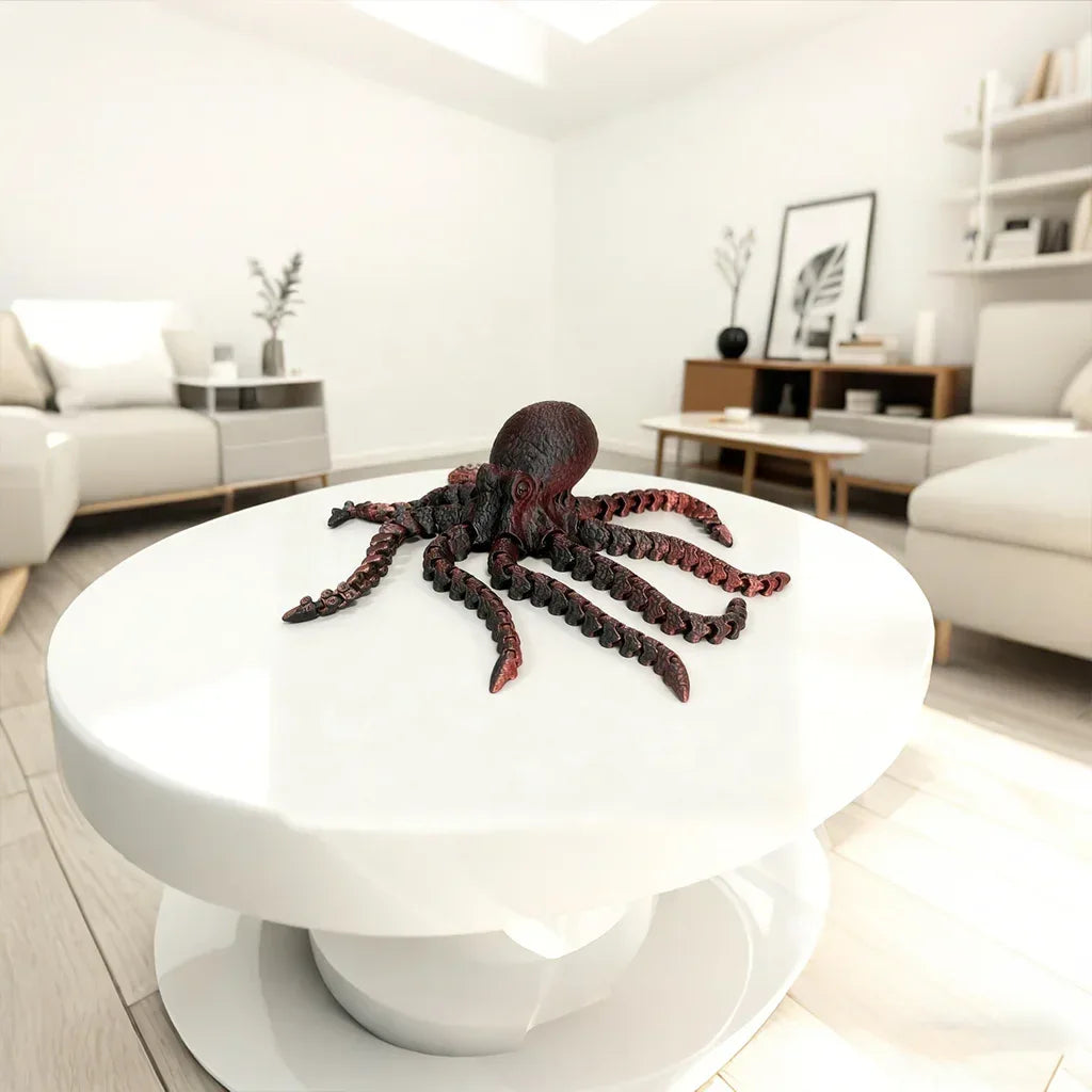 Colorful 3D Printed Octopus Statue Desktop Decoration - ToylandEU