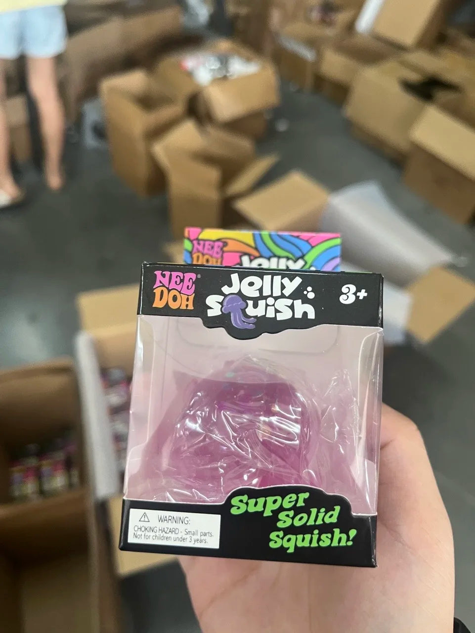 Squishy Fidget Toy | Soft Jelly Squeeze | Stress Relief | Jellyfish Cube Set