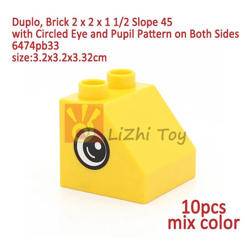 MOC Big Size Building Blocks Bricks Slope Windows Door Toys - ToylandEU