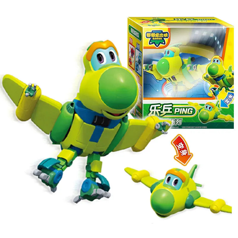 Newest ABS Gogo Dino Action Figures REX Transformation with Multiple Joints