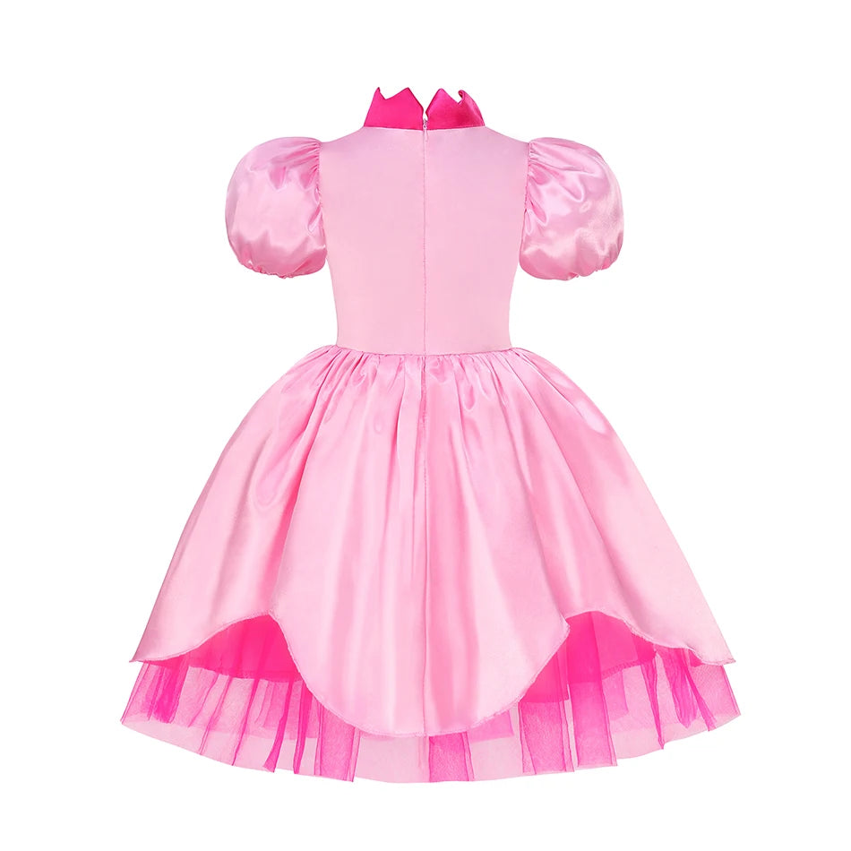 Peach Princess Girls Costume - Perfect for Halloween & Costume Fun