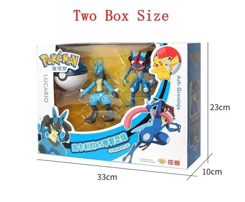Pokemon Pokeball Anime Figures Toys, Pikachu Gengar Dragonite Snorlax Lapras Pocket Pokeball Toys - CLOUDANIMESTUDIO