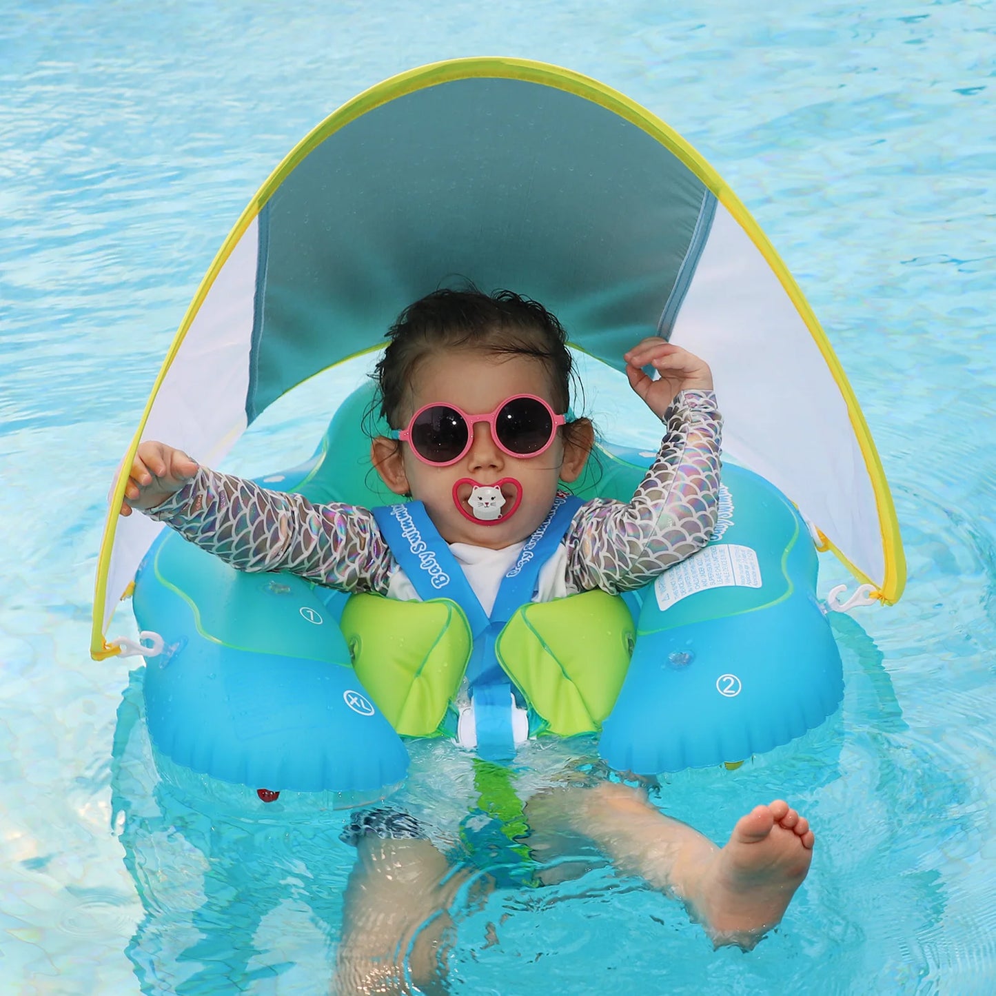 Vibrant Inflatable Baby Swim Float - Safe & Fun Pool Accessory for Toddlers