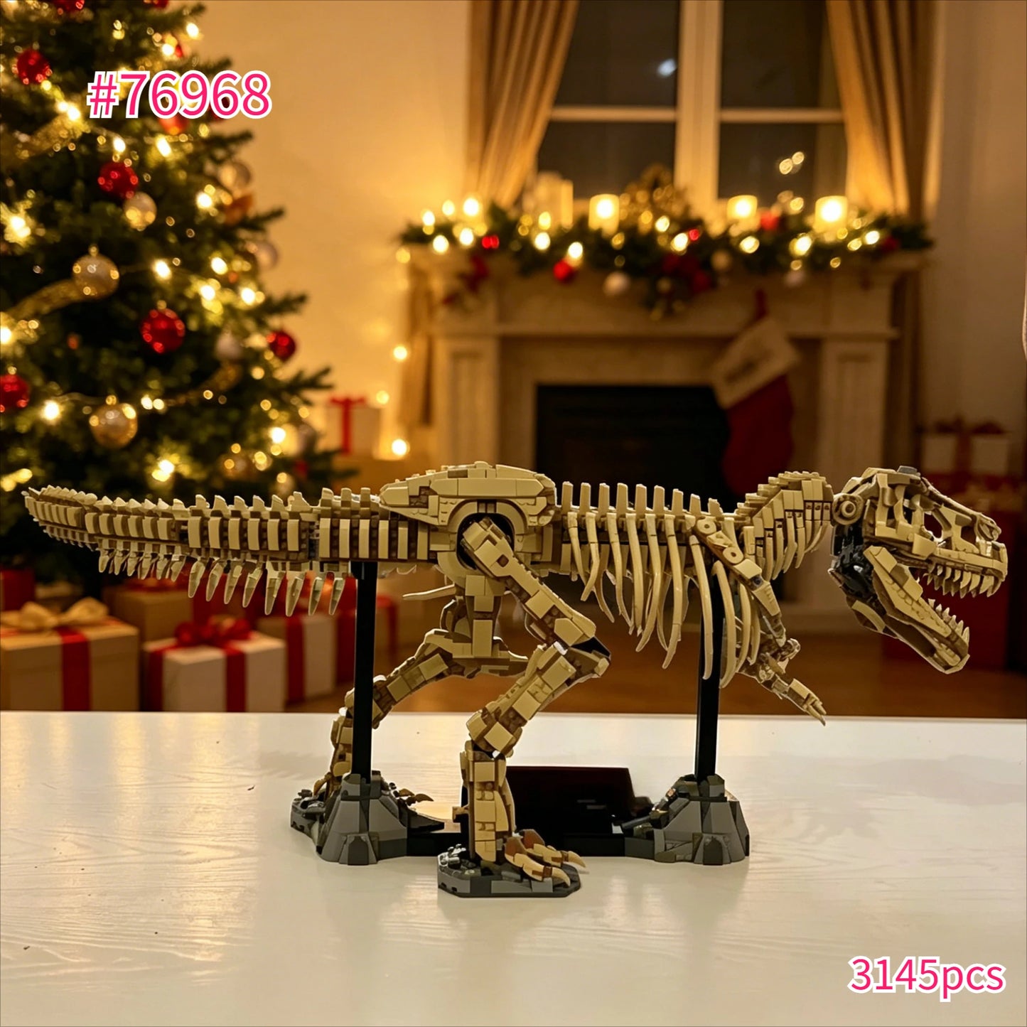 Building Block Set | Tyrannosaurus Rex Skeleton | 3145 Pieces | LEGO Compatible