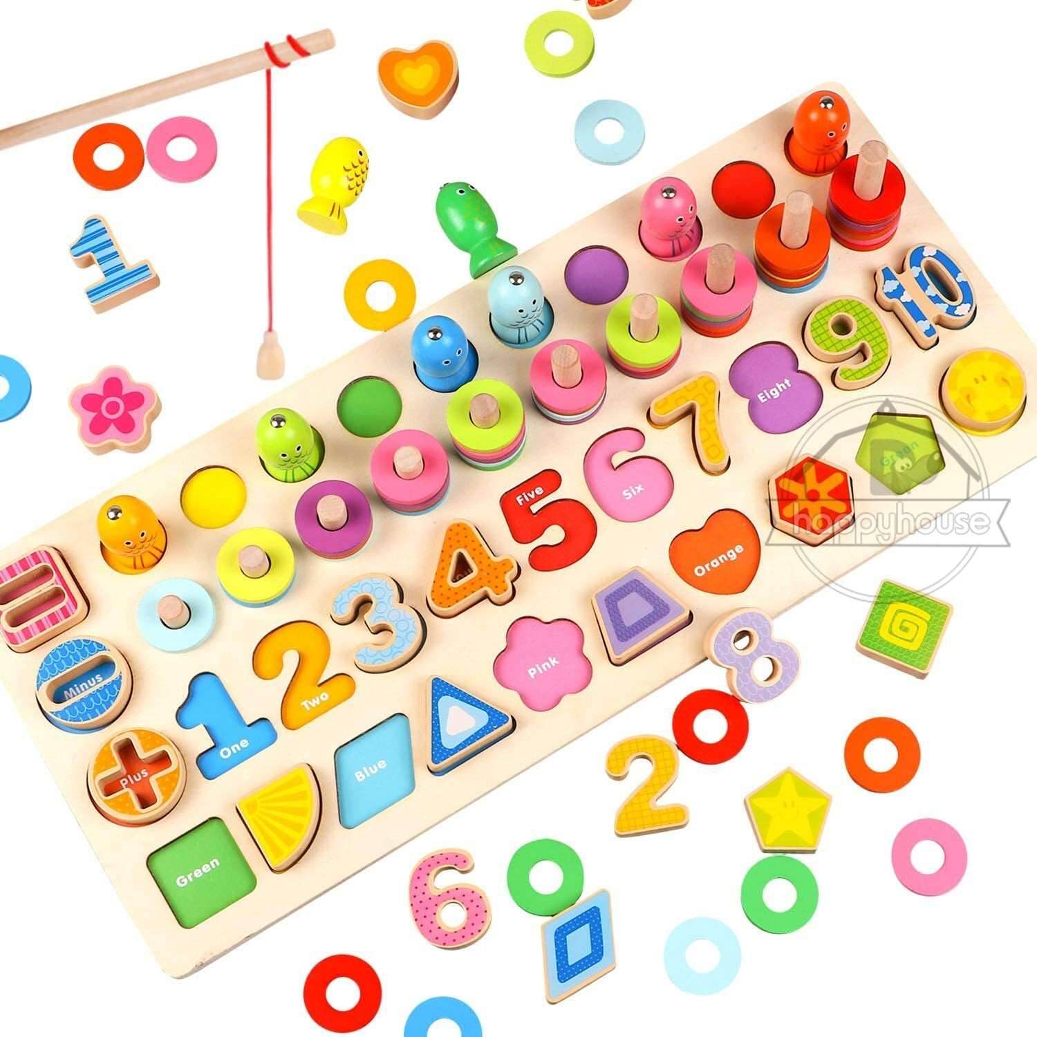Montessori Math Fishing Game: Fun Learning Toy for Toddlers 1-3 Years - ToylandEU