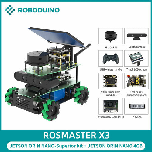 ROSMASTER X3 ROS2 Educational Robot Car Automation Kit With Mecanum Toyland EU