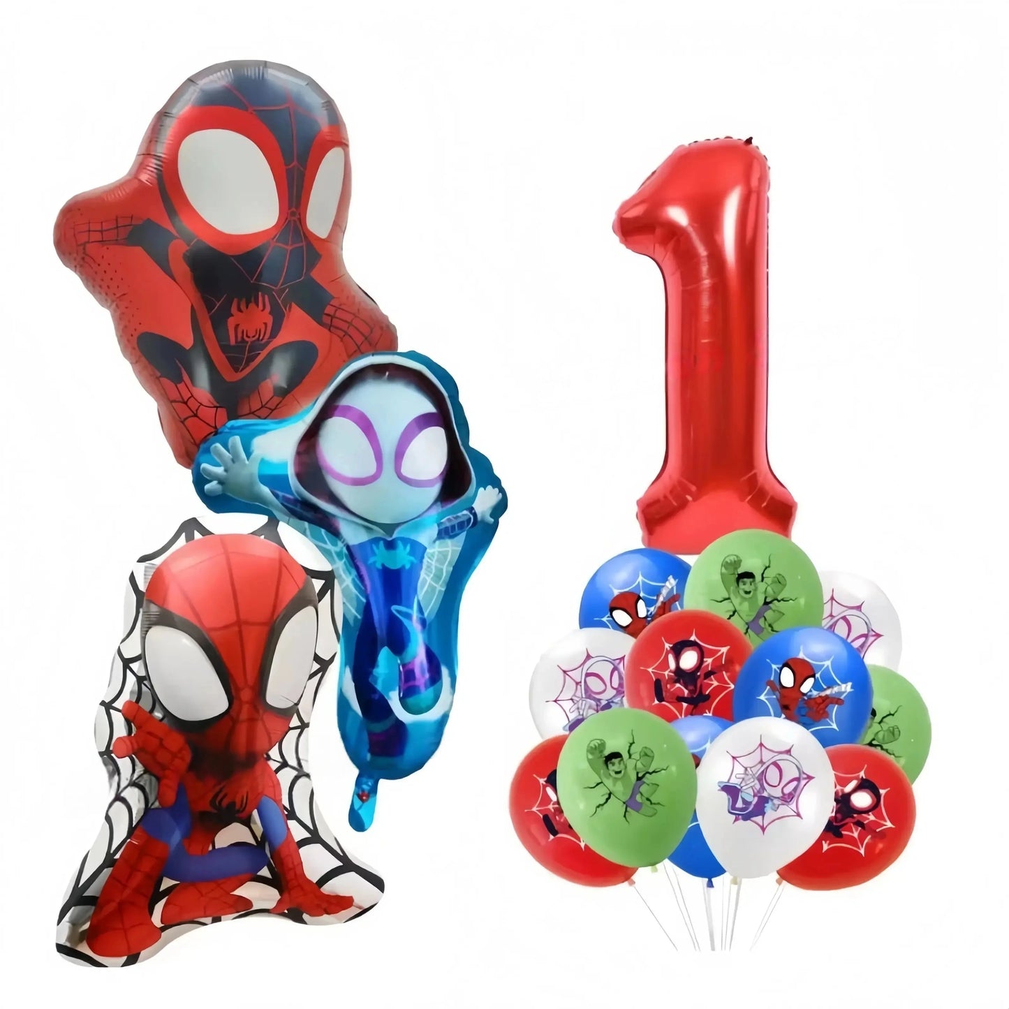 Spider Hero Tableware Kit | Birthday Party Supplies | Plates Cups Tablecloth