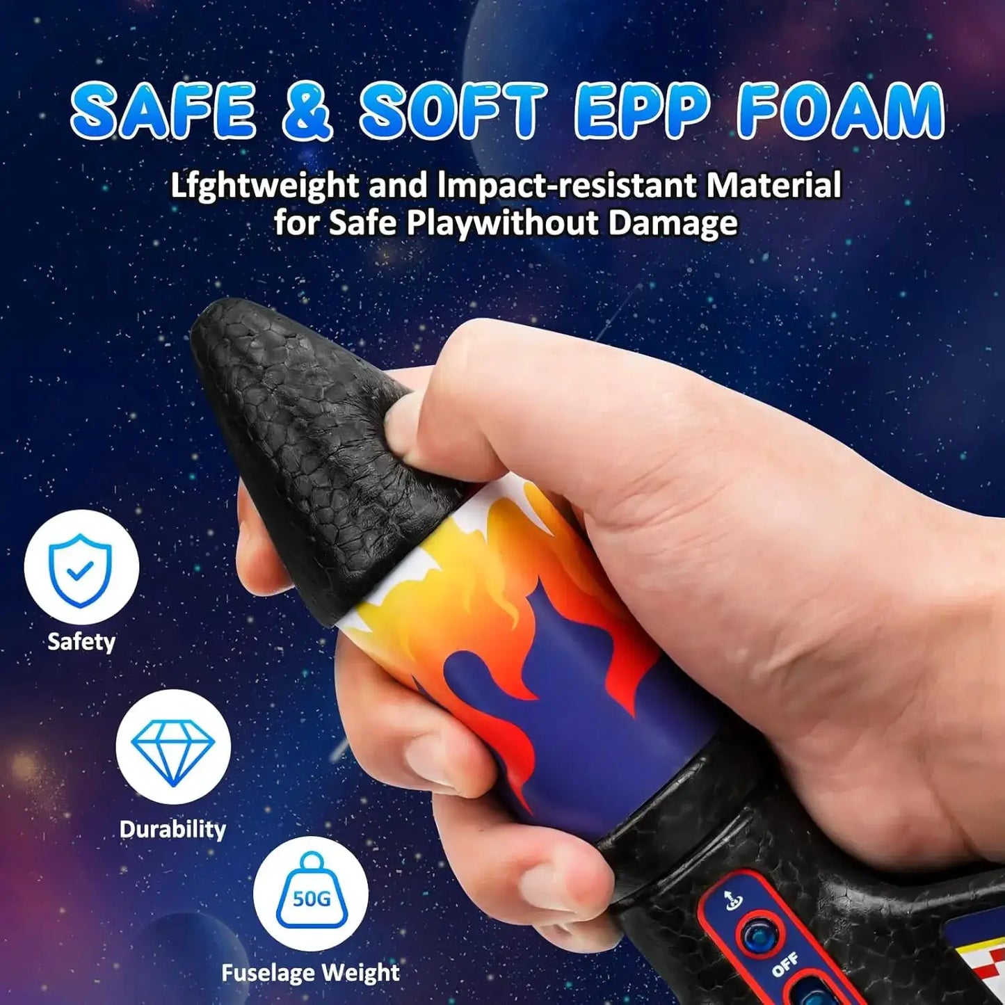 Kid Electric Rocket Launcher Toys Outdoor Model Rocket Kit Exploration Skyrocket With Parachute Game for Boy Girl - ToylandEU