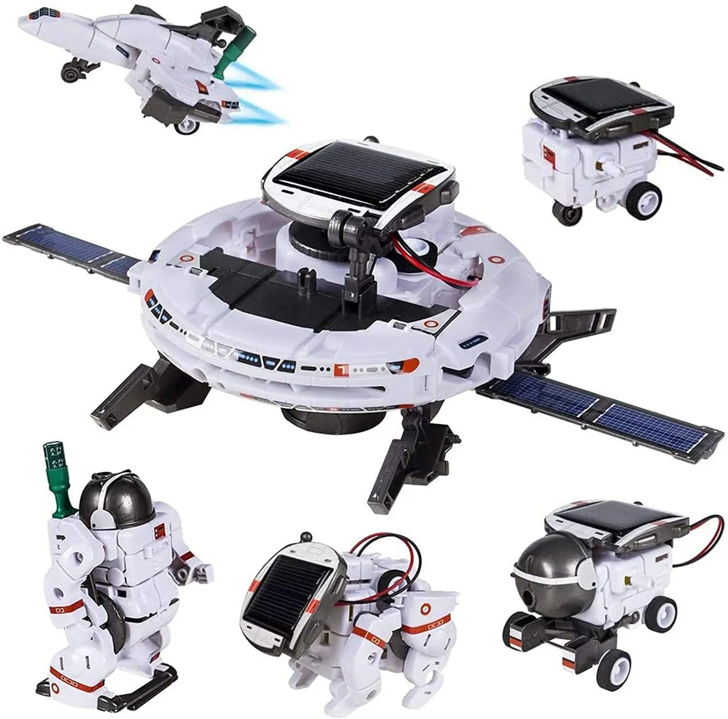 Solar-Powered 6-in-1 Science Experiment Robot Toy Kit for DIY Learning - ToylandEU