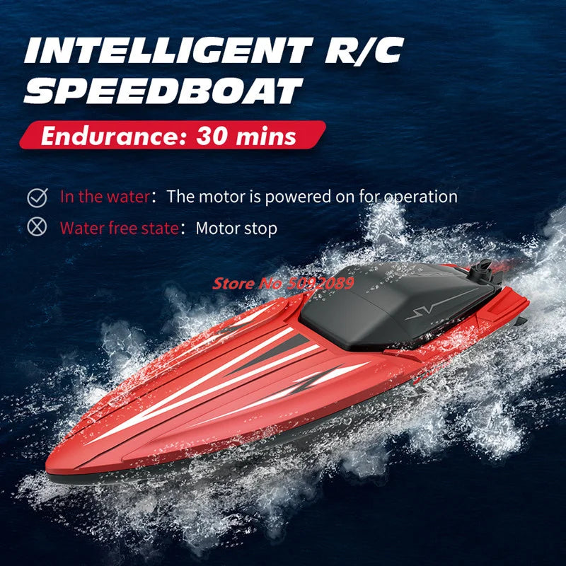 High-Speed 35CM Large RC Racing Boat with 30-Minute Drive Time - ToylandEU