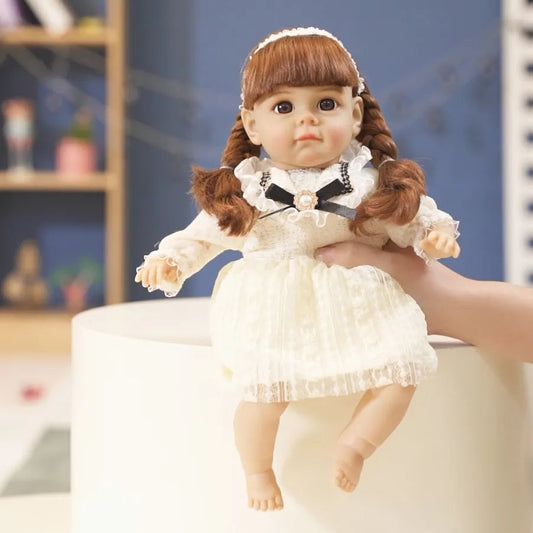 14 Inch New Reborn Doll 35CM Girl Voice Doll With Fashion Clothes - ToylandEU