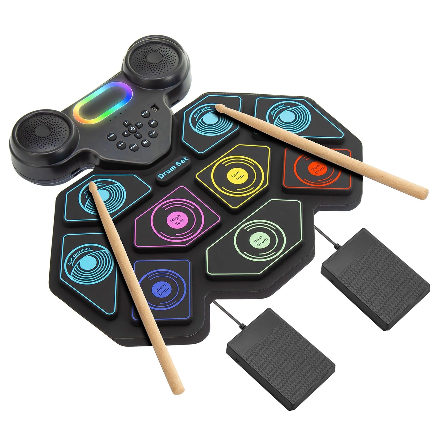 Electronic Drum Set Foldable Drum Kit For Beginners