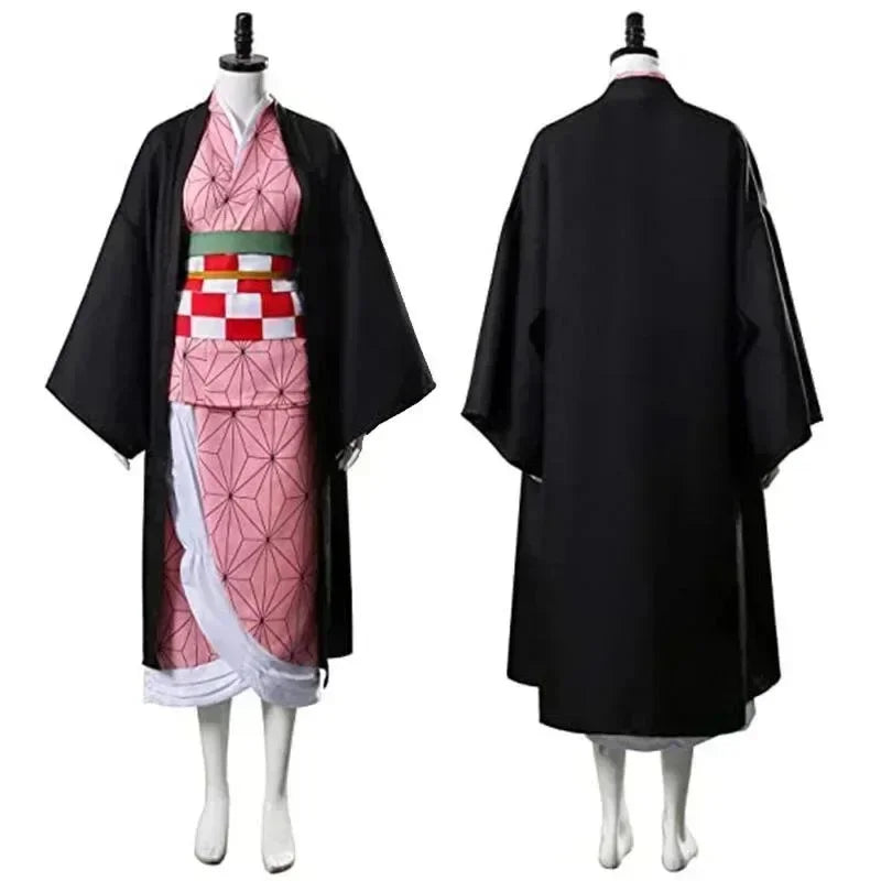 Anime Costume | Polyester Full Set | Nezuko Kamado Outfit | Teens Adults